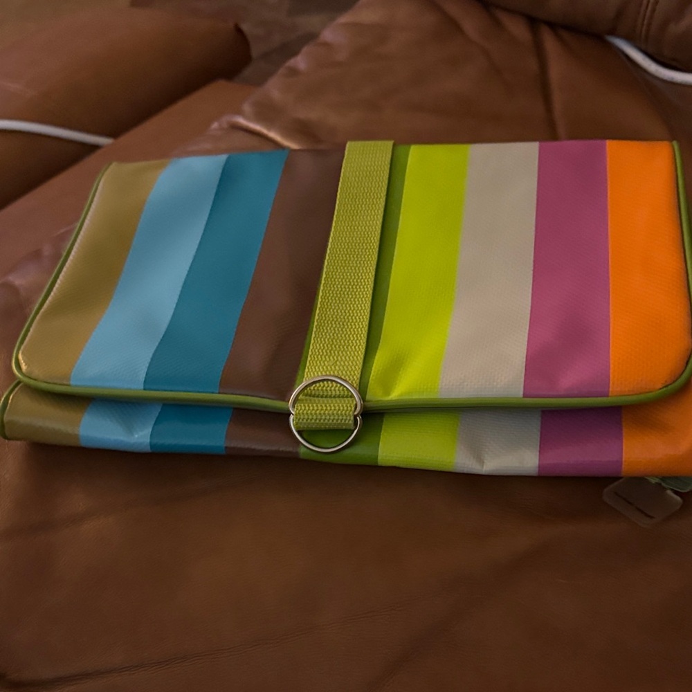 Vibrant Striped Bath Organizer